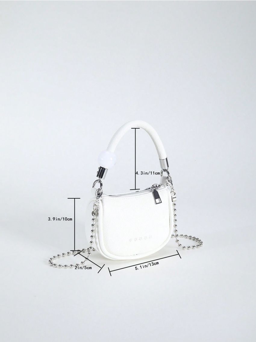 Mini Satchel Bag Star Pattern Chain Strap