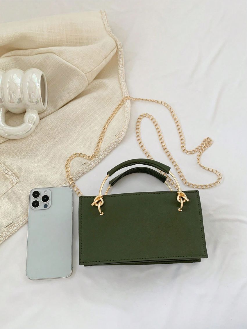Minimalist Square Bag Mini Double Handle