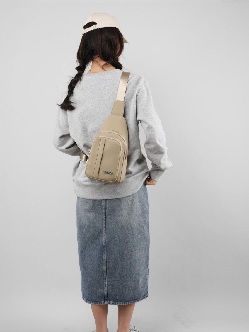 Mini Sling Bag Letter Decor