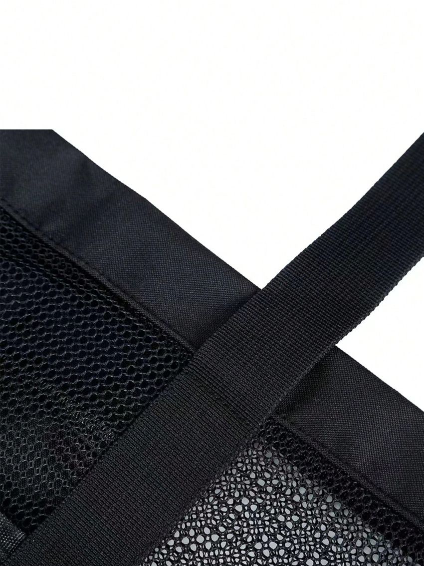 Black Grid Large Capacity Storage Bag