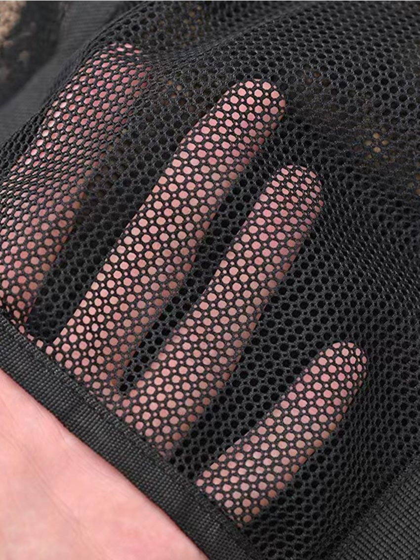 Black Grid Large Capacity Storage Bag