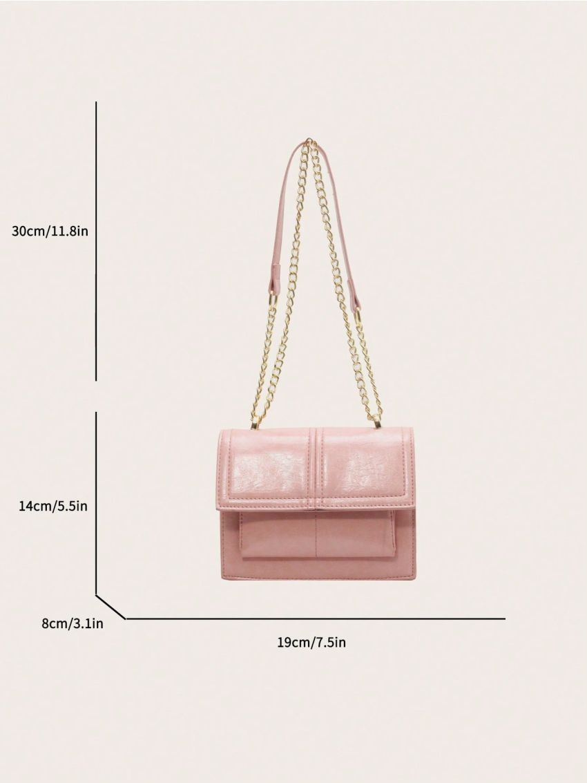 Mini Fashion Solid Color Women's Bag Single Shoulder Bag Square Bag