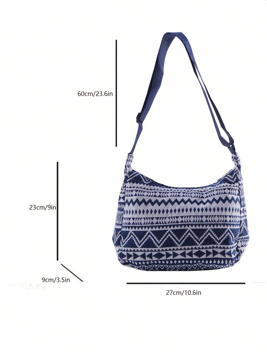 Female Shoulder Messenger Bag Trend Bag Simple Zipper Handbag Canvas Shoulder Bag