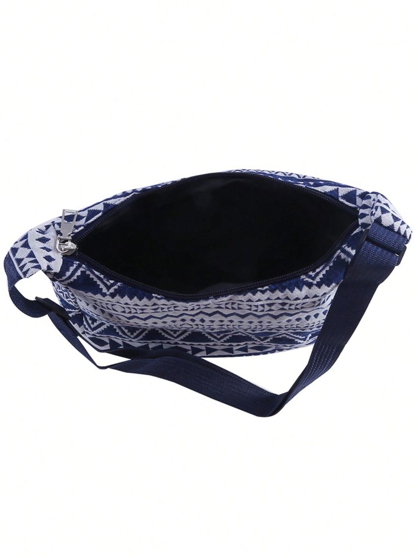 Female Shoulder Messenger Bag Trend Bag Simple Zipper Handbag Canvas Shoulder Bag