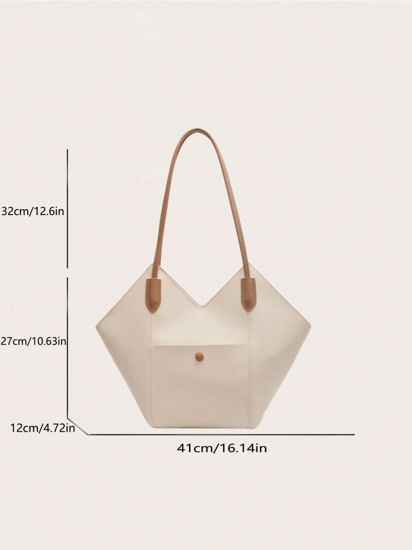 Minimalist Shoulder Tote Bag Double Handle Large Capacity