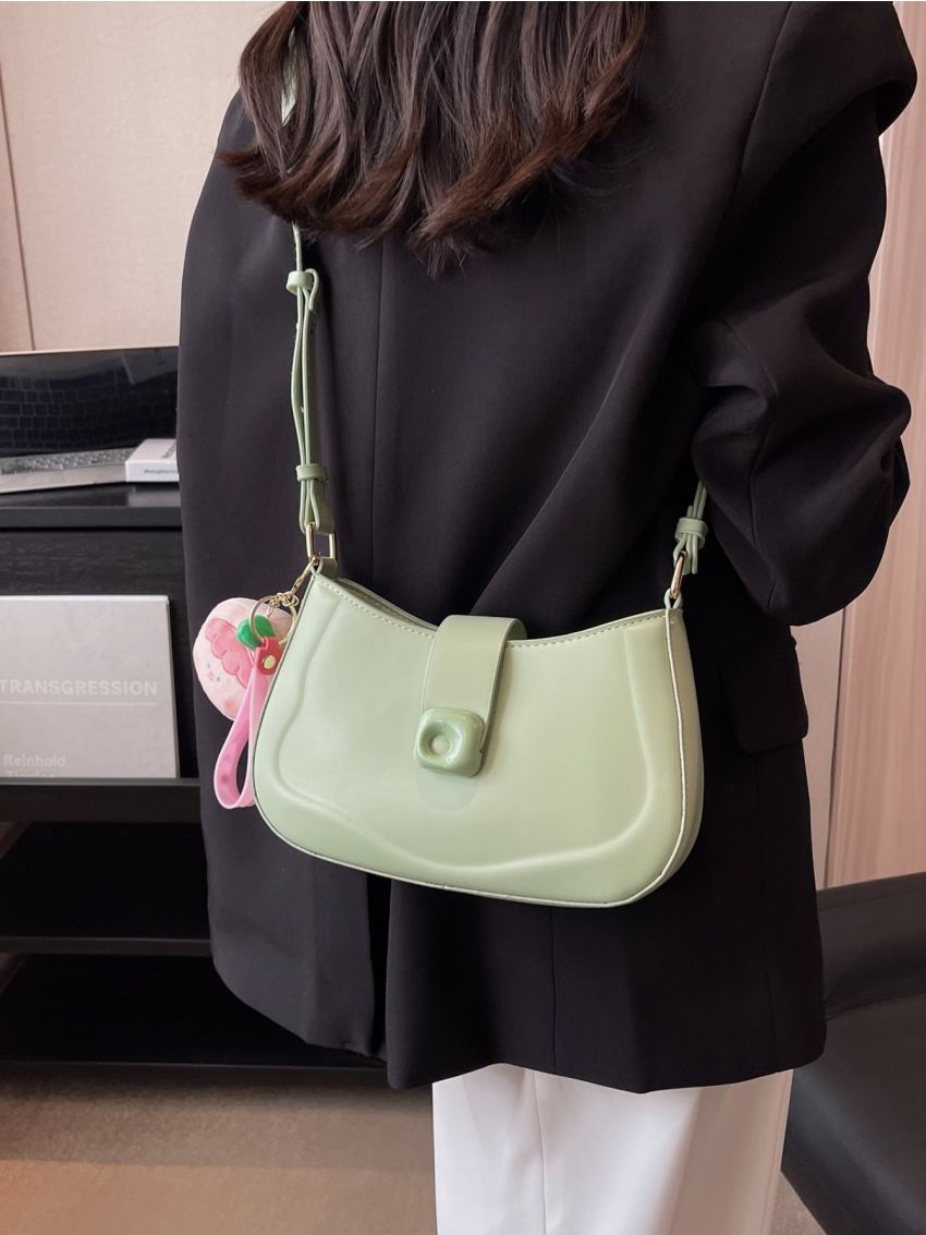 Minimalist Hobo Bag Small With Bag Charm