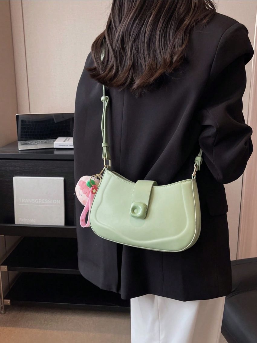 Minimalist Hobo Bag Small With Bag Charm