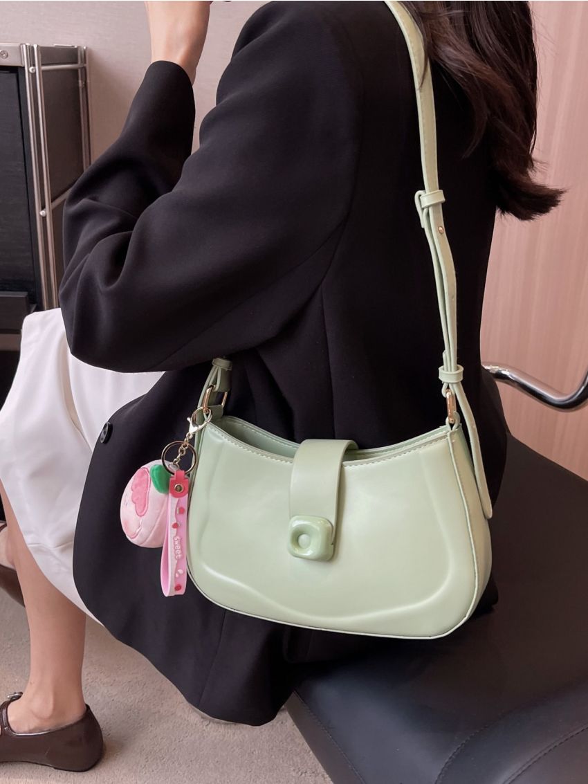 Minimalist Hobo Bag Small With Bag Charm