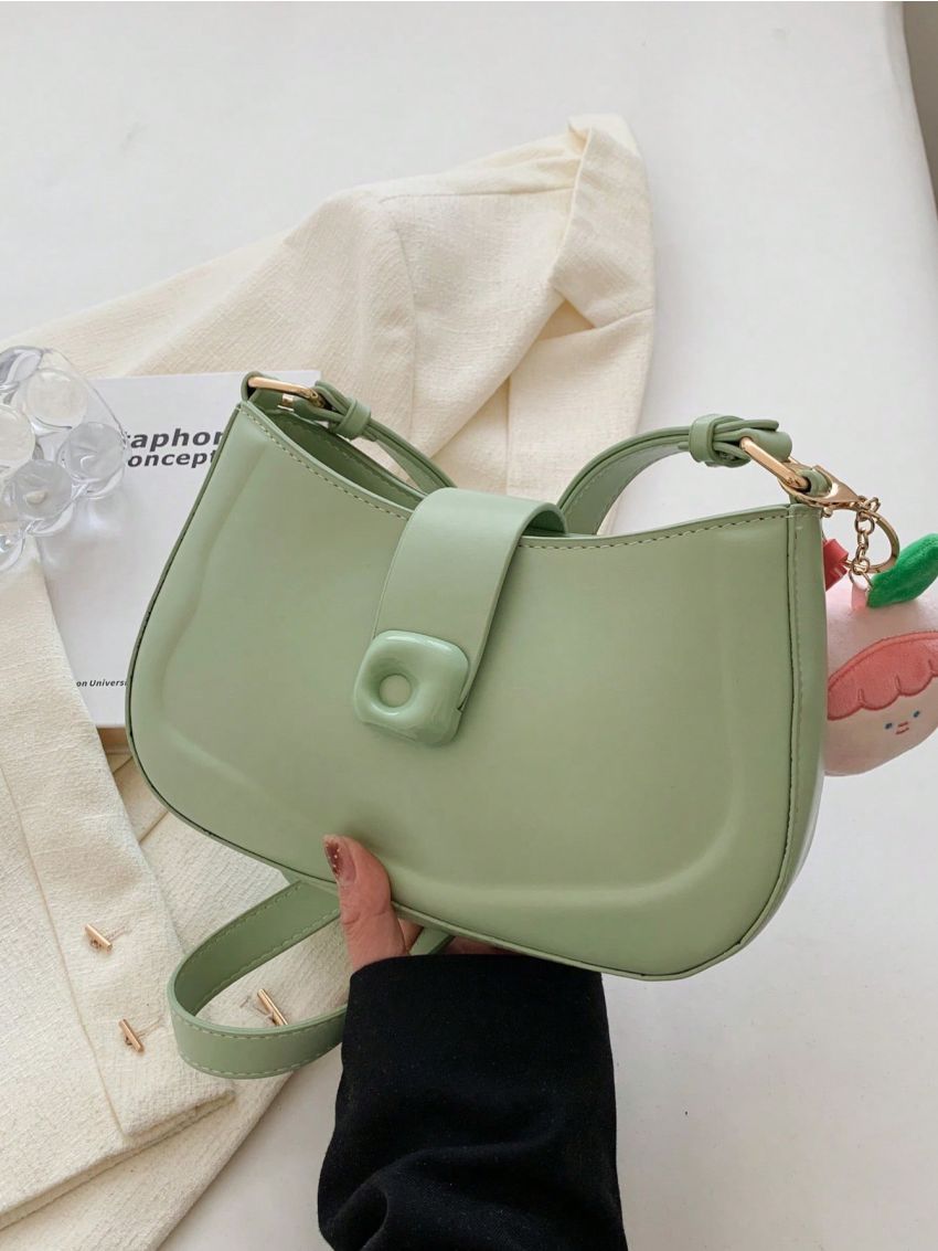 Minimalist Hobo Bag Small With Bag Charm