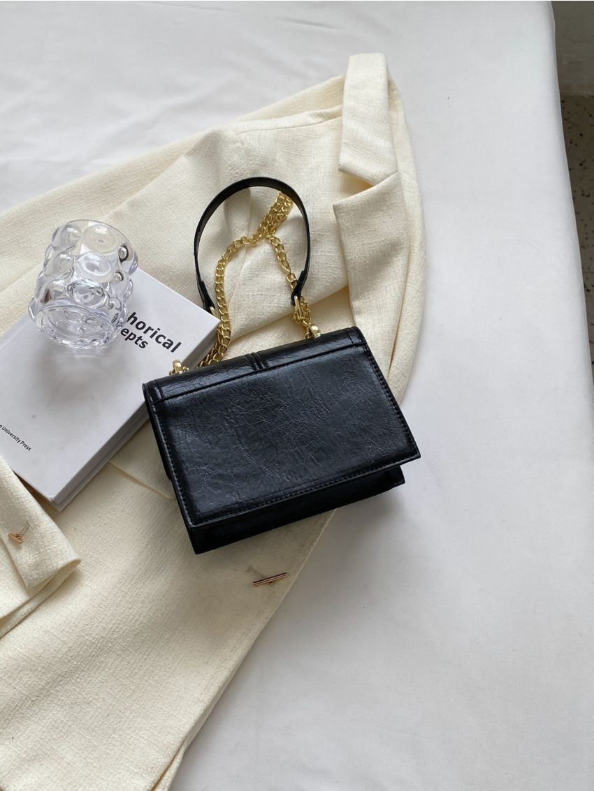 Mini Fashion Solid Color Women's Bag Single Shoulder Bag Square Bag