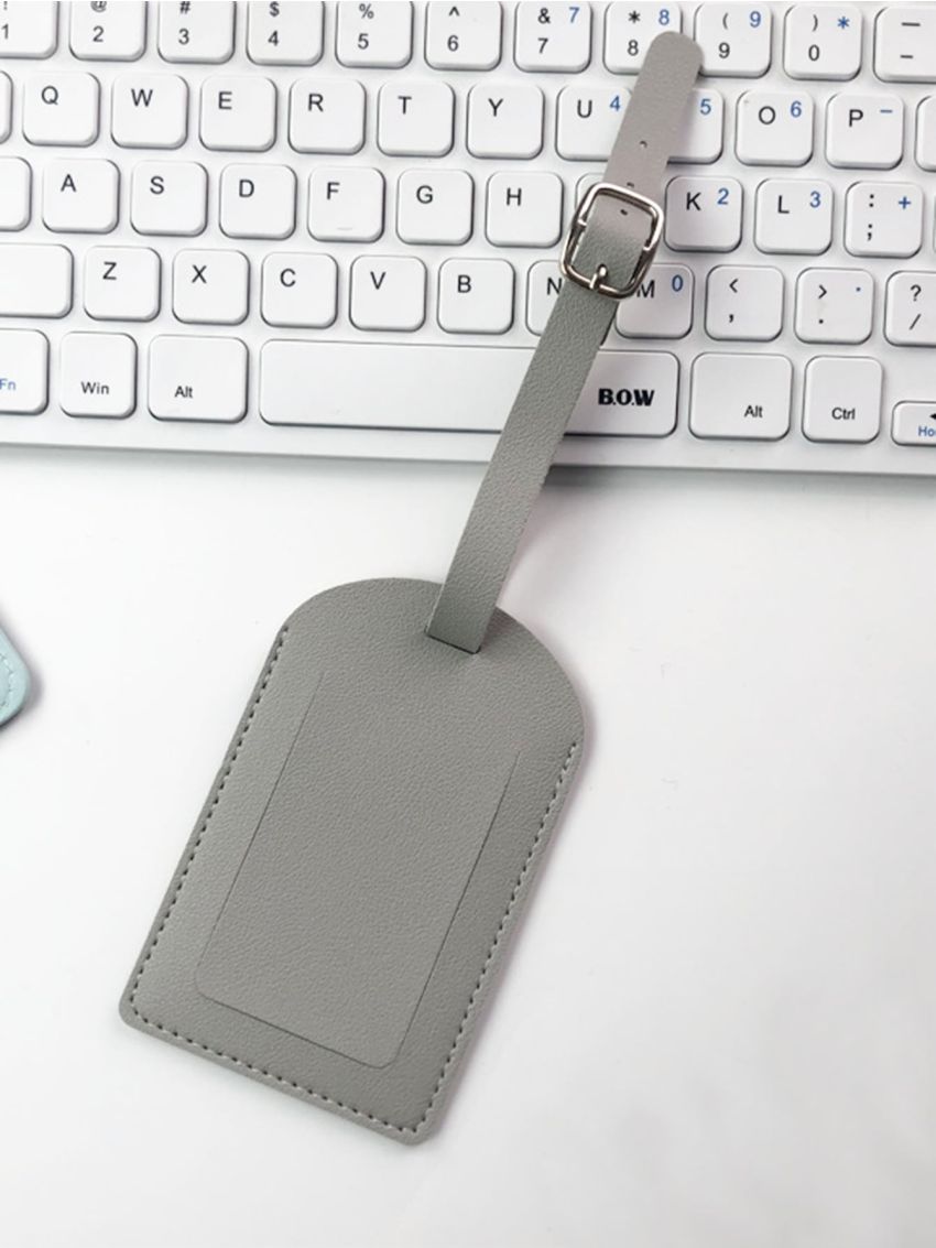 1pc PU Flight Holiday Travel Accessory Suitcase Bag Name Id Address Label Tag Solid