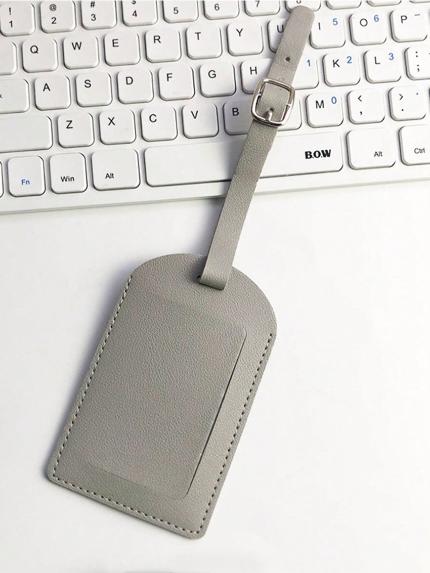 1pc PU Flight Holiday Travel Accessory Suitcase Bag Name Id Address Label Tag Solid