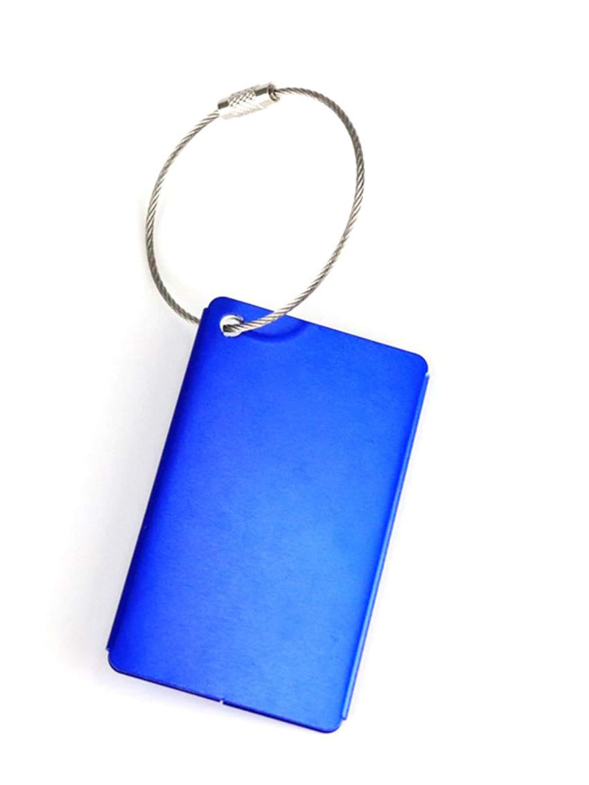 1pc Metal Luggage Tag Baggage Name Tag Travel Suitcase Address Label Holder Aluminum Alloy