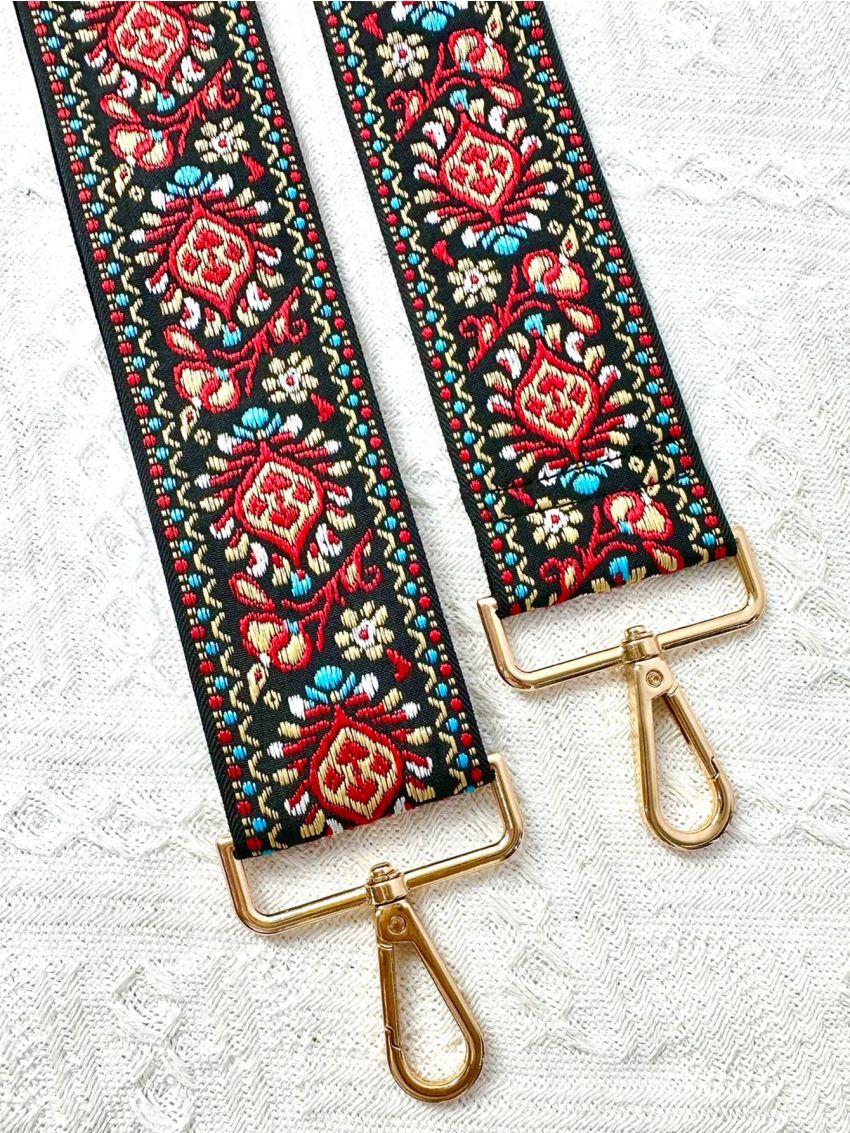 Flower Pattern Adjustable Bag Strap For Strap Replacement