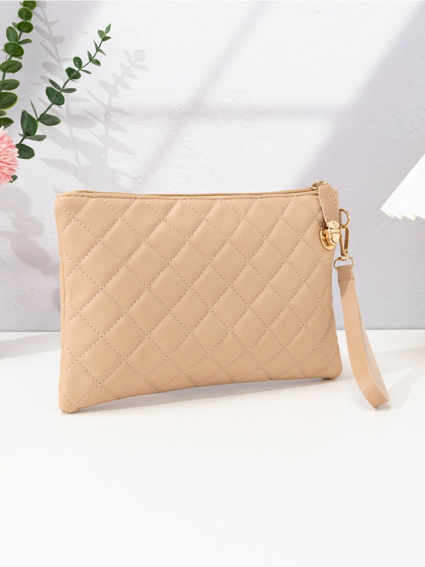 Quilted Square Bag Solid Color