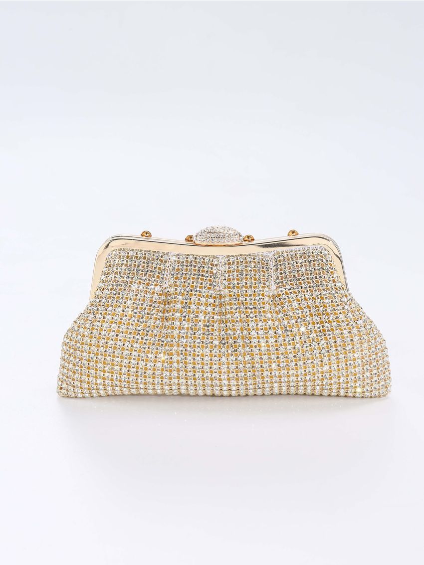 Small Evening Bag Rhinestone Decor Chain Strap For Prom