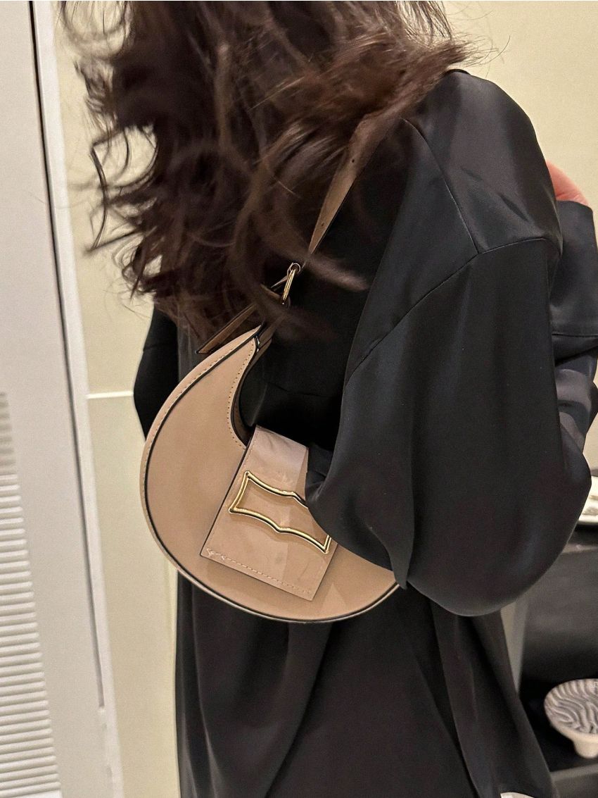 Mini Hobo Bag Metal Decor