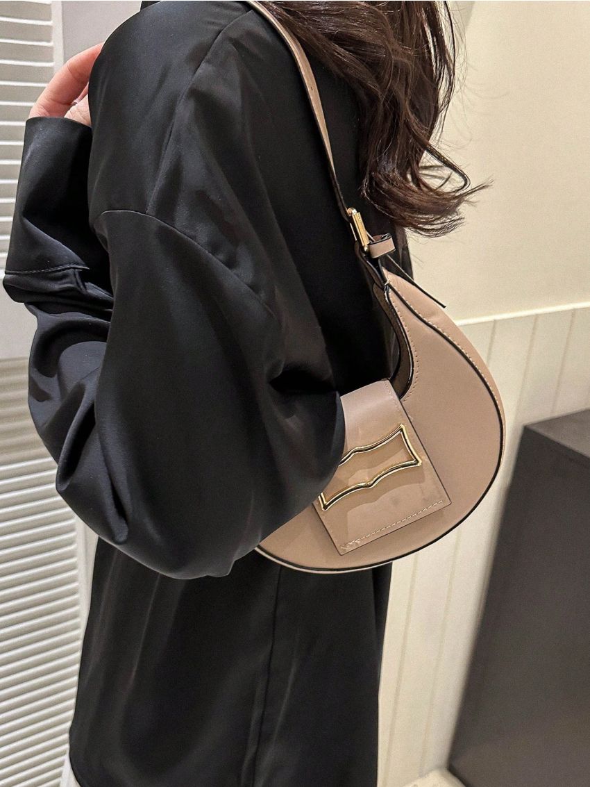 Mini Hobo Bag Metal Decor