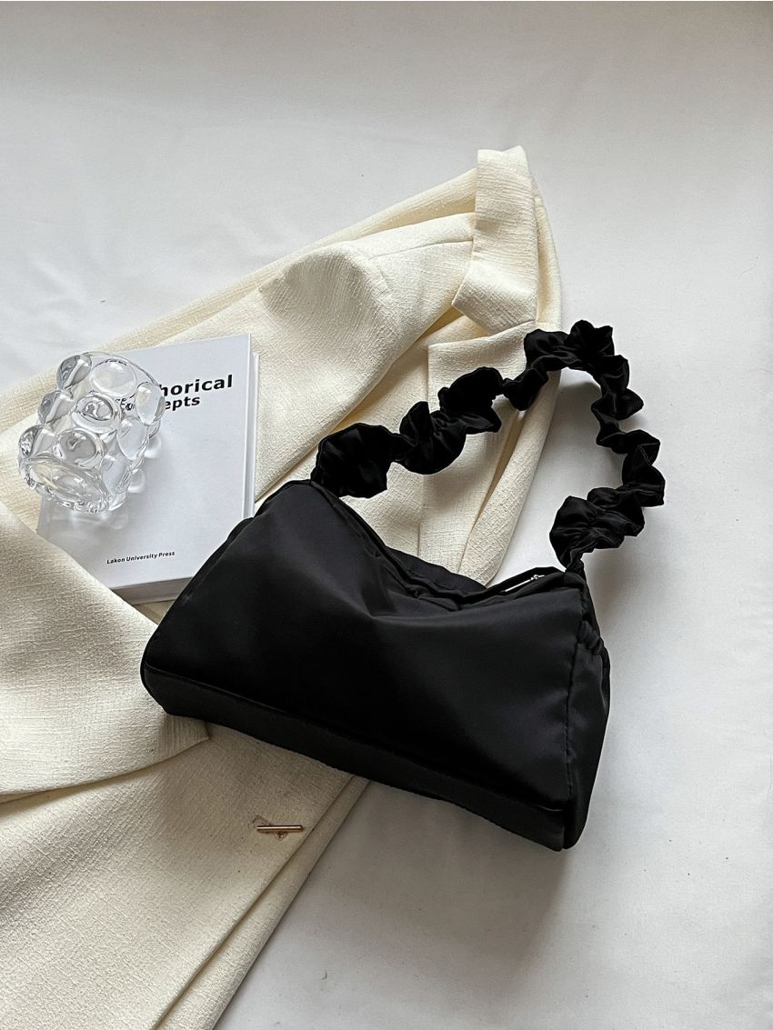 Medium Square Bag Black Minimalist Top Handle For Daily