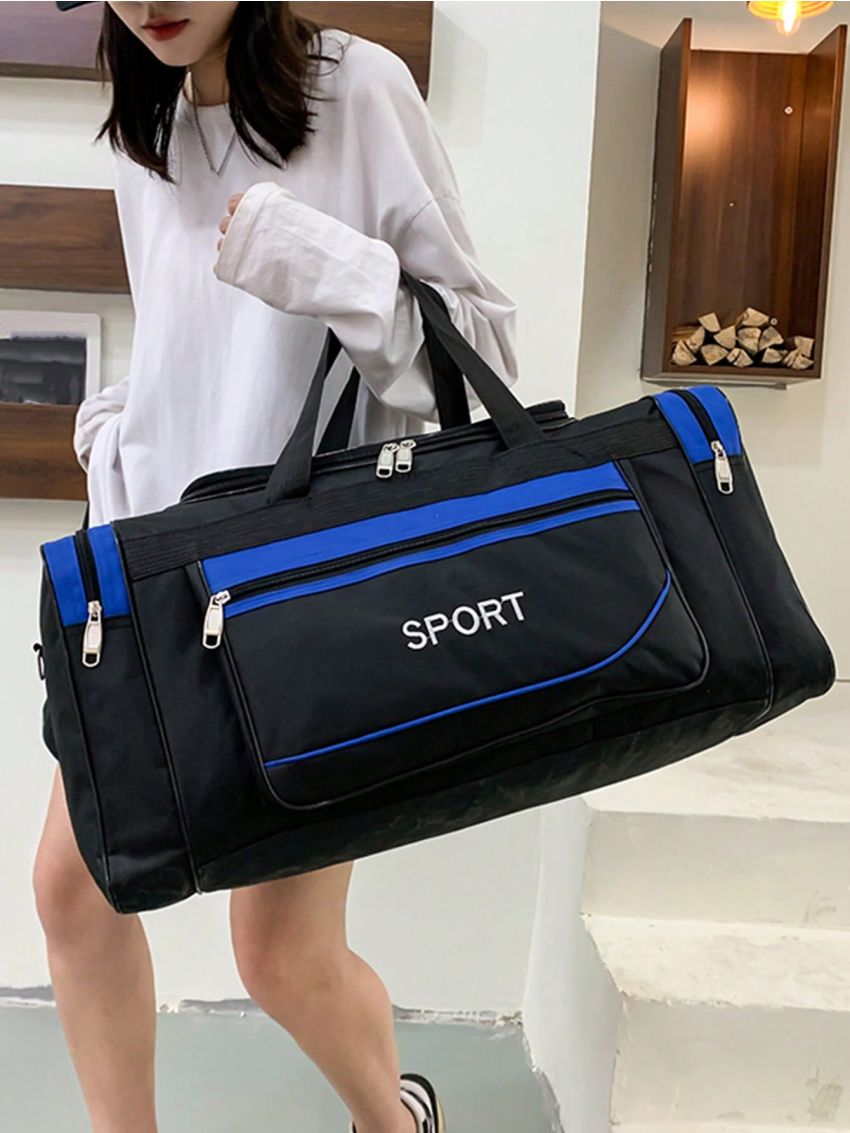 Large-capacity Nylon Hand-held Gym Bag For Men & Women Travel Work Duffel Bag