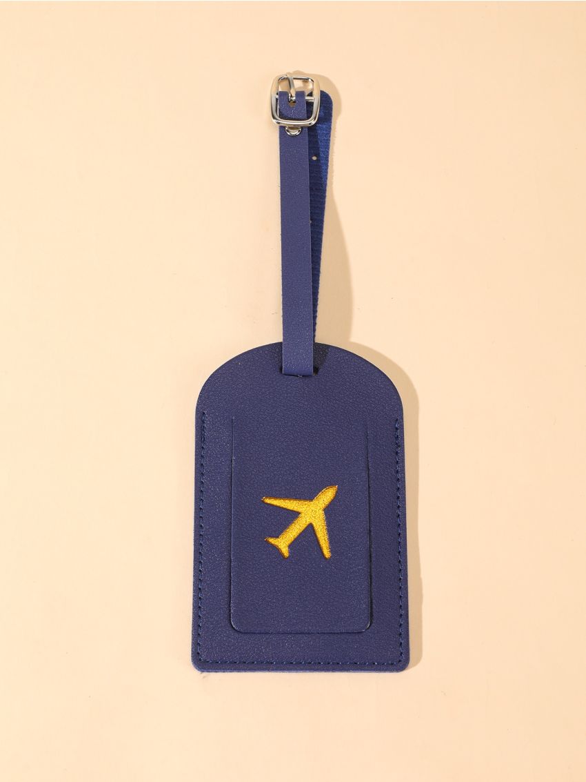 Plane Pattern Luggage Tag PU