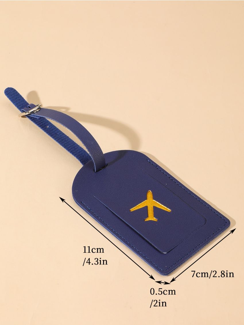 Plane Pattern Luggage Tag PU