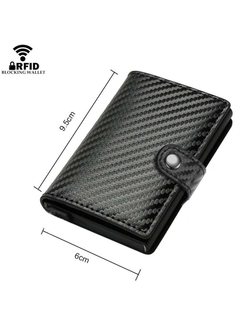 PU Card Holder RFID Black