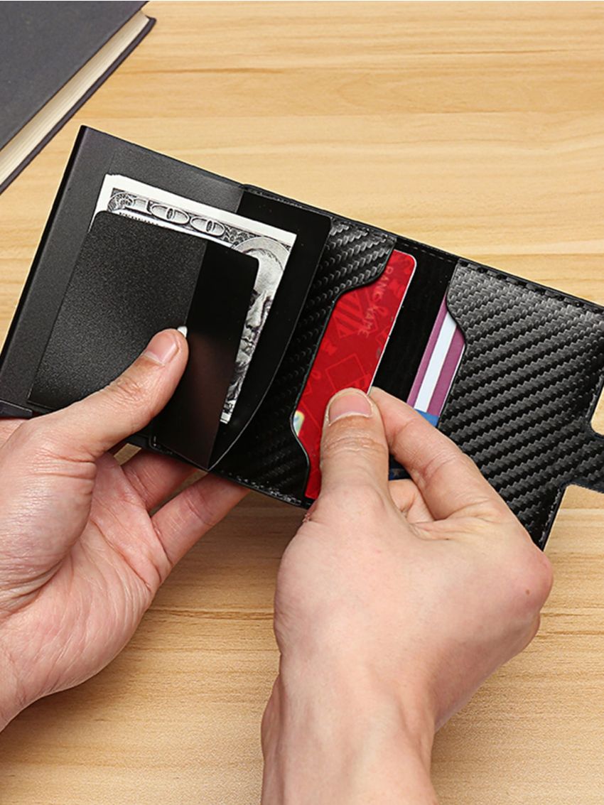 PU Card Holder RFID Black