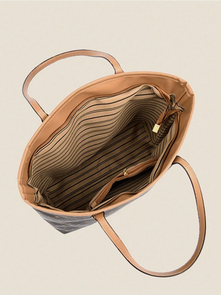 Small Shoulder Tote Bag All Over Print Double Handle For Work