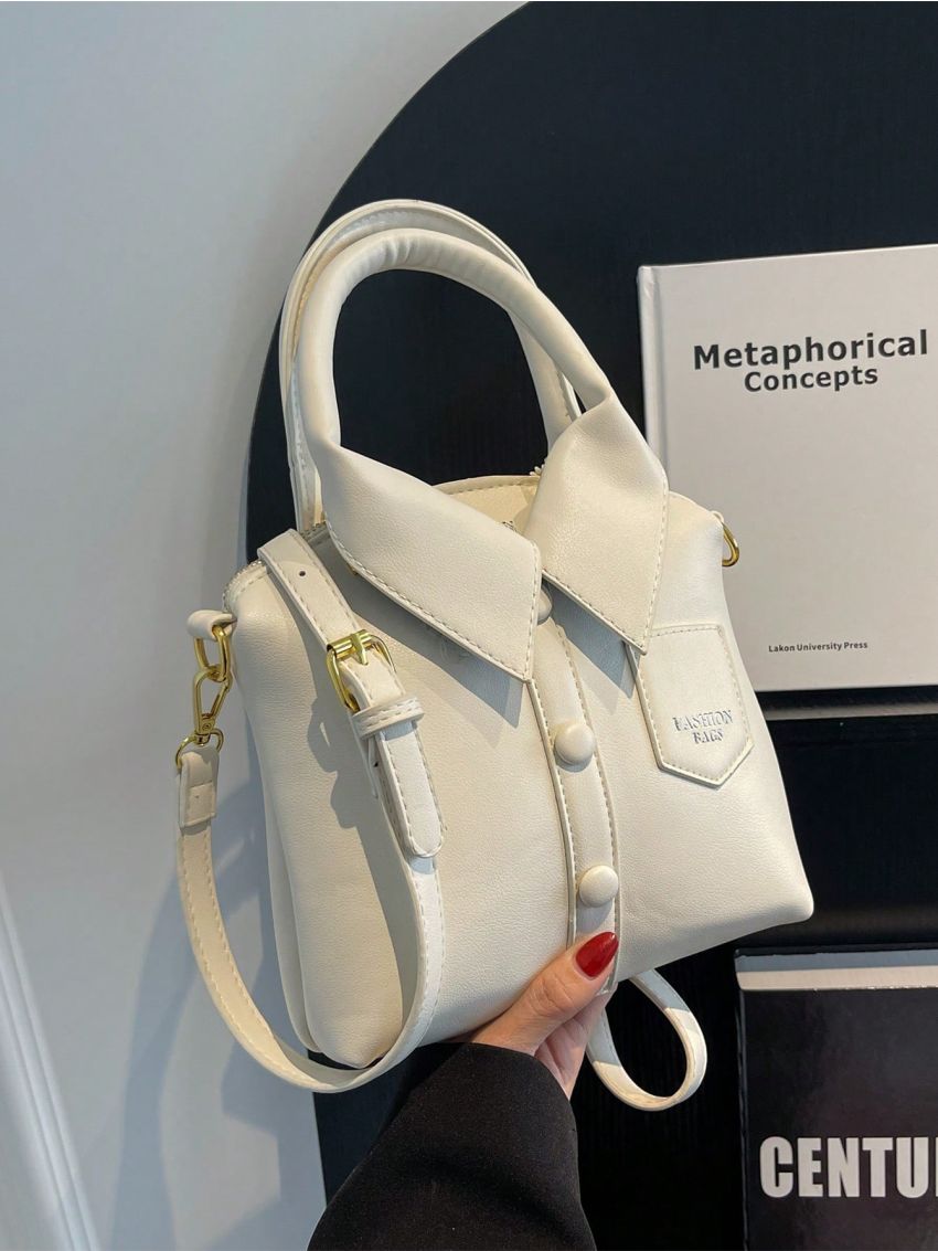 PU Novelty Bag Shirt Design White