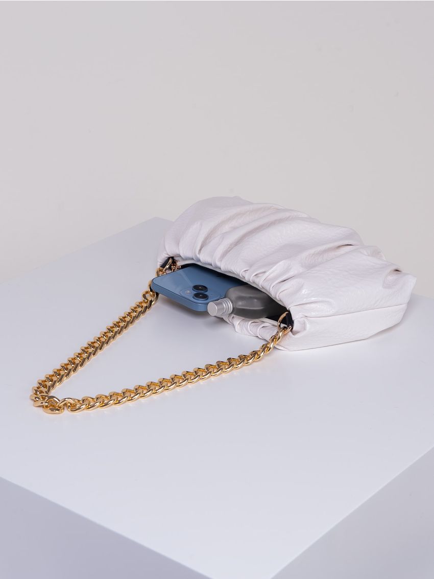 Women Minimalist Ruched Bag Pouch Dumpling Crossbody Bag Cloud Handbag Soft Clutch Purse Shoulder Bag