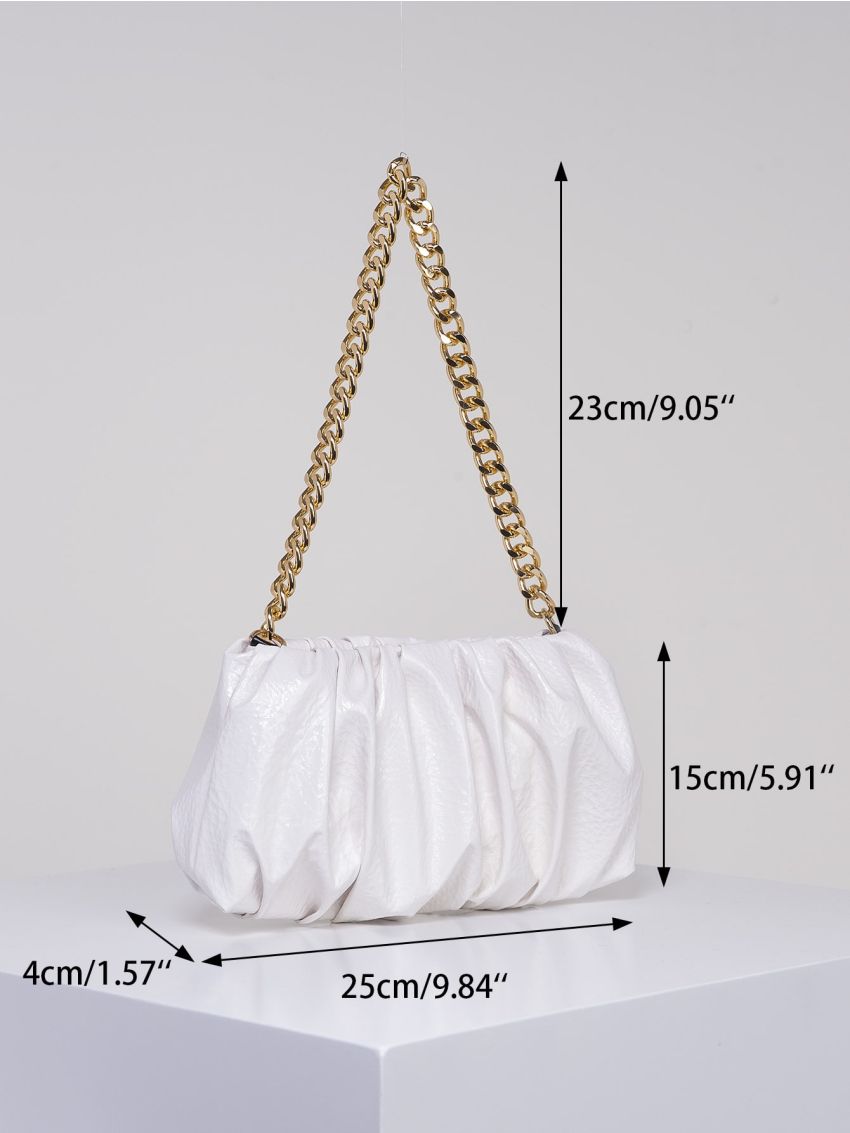 Women Minimalist Ruched Bag Pouch Dumpling Crossbody Bag Cloud Handbag Soft Clutch Purse Shoulder Bag