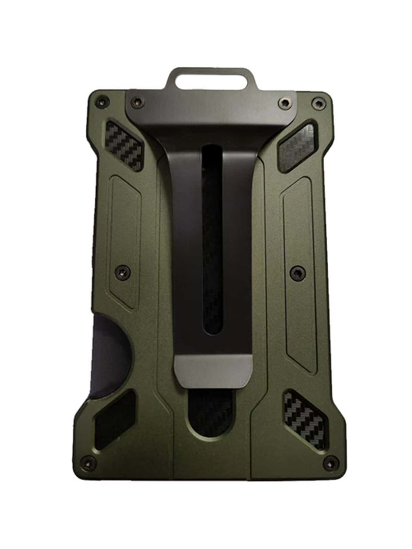 Wallet For Men Slim Aluminum Metal Money Clip With Clear Window Id Badge Holder RFID Blocking Hold