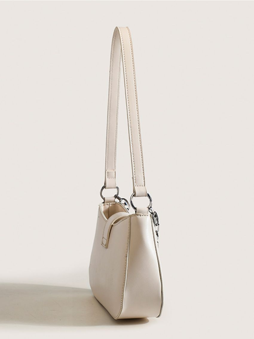 Small Shoulder Bag Crocodile Embossed Chain Decor