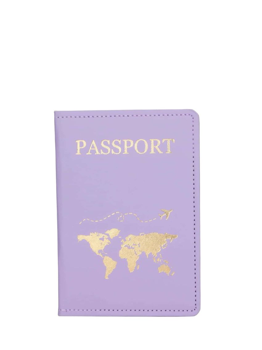 Graphic Pattern Passport Case For Travel