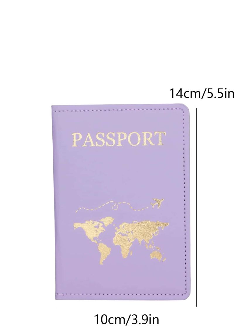 Graphic Pattern Passport Case For Travel