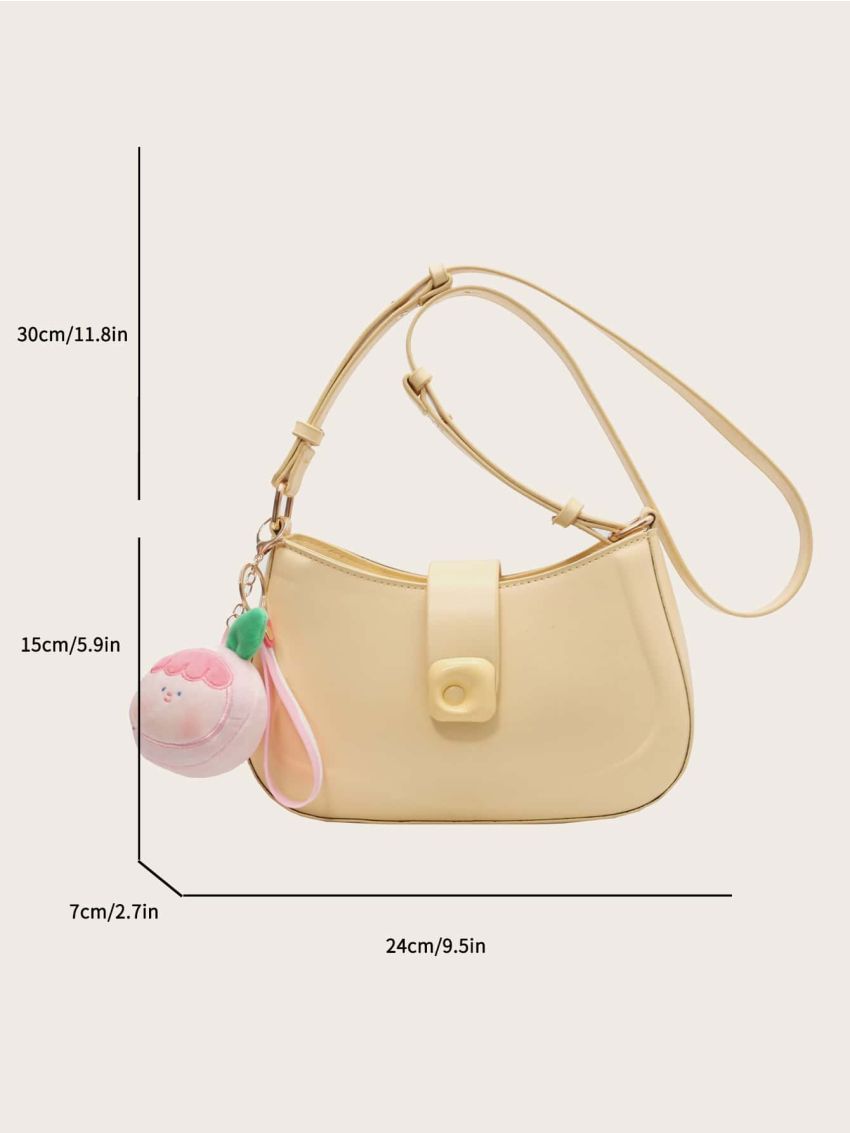 Small Hobo Bag Solid Color