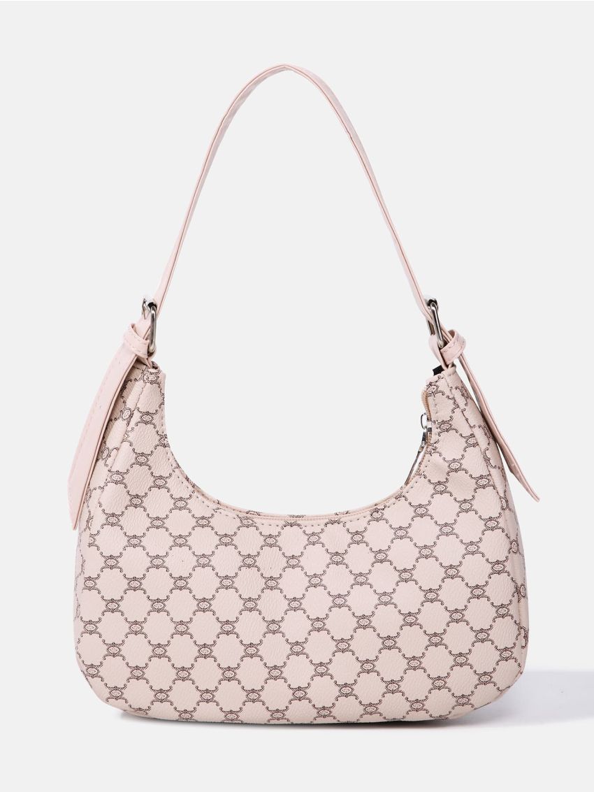 Geometric Pattern Hobo Bag All Over Print