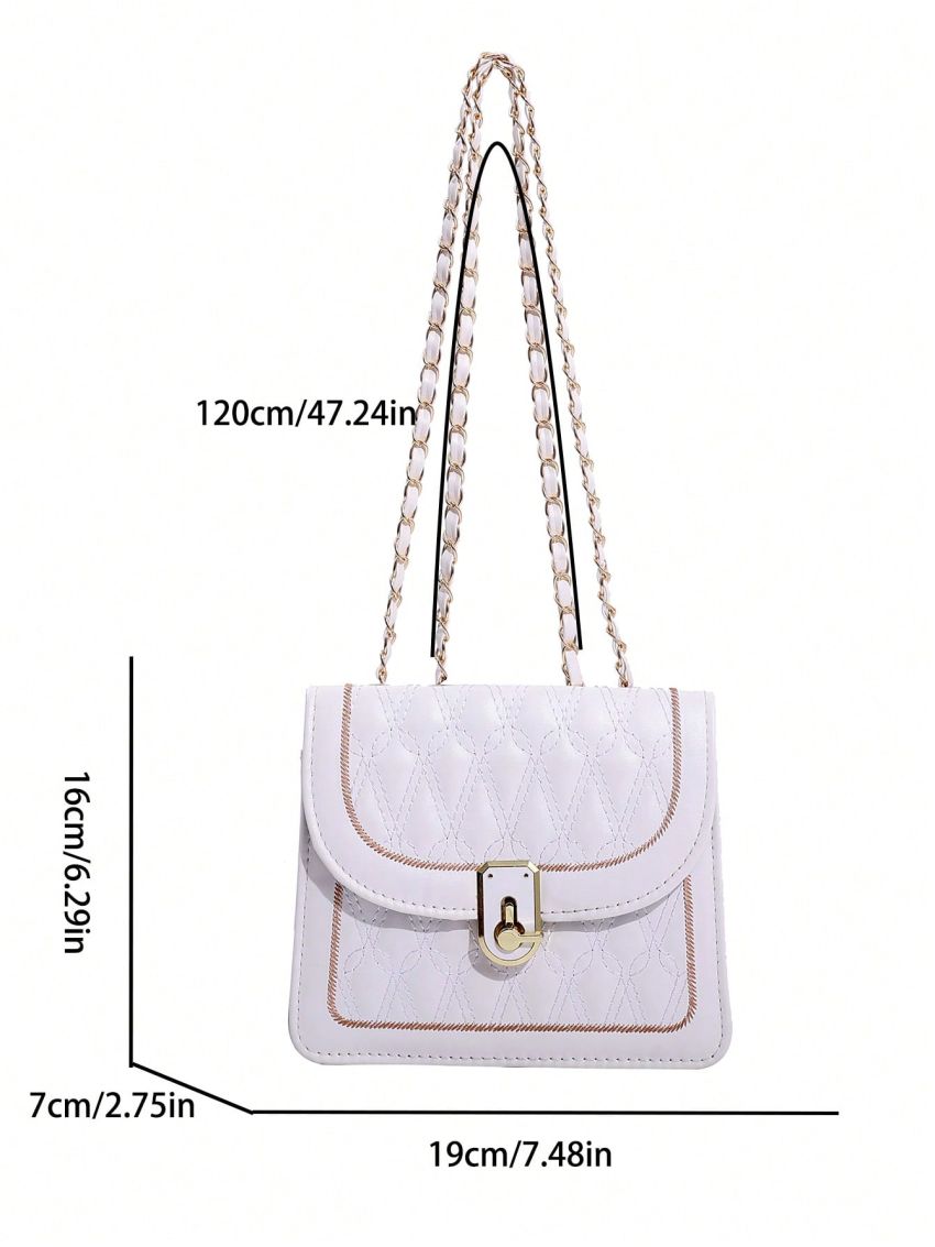 Quilted Square Bag Mini Flap