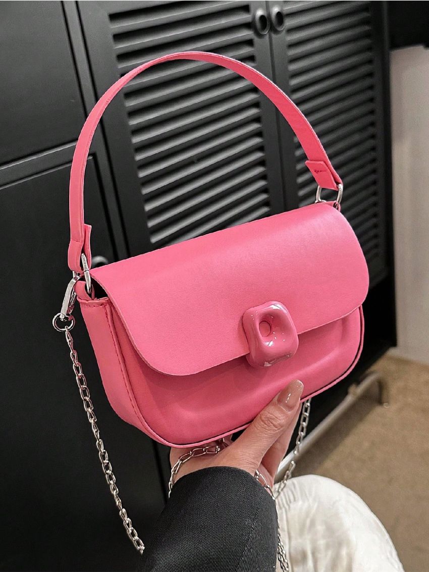 Minimalist Saddle Bag Mini Flap Black