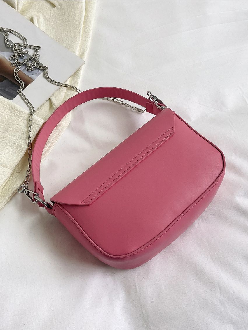 Minimalist Saddle Bag Mini Flap Black