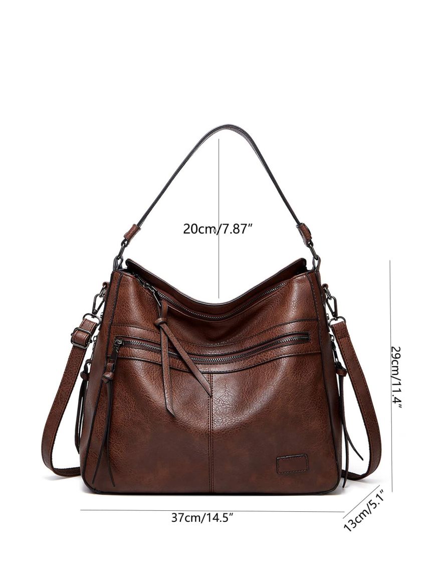 Minimalist Hobo Bag With Wristlet Bag Vintage