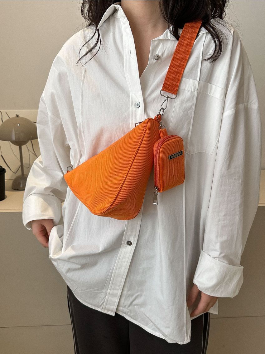 Solid Color Novelty Bag With Coin Purse