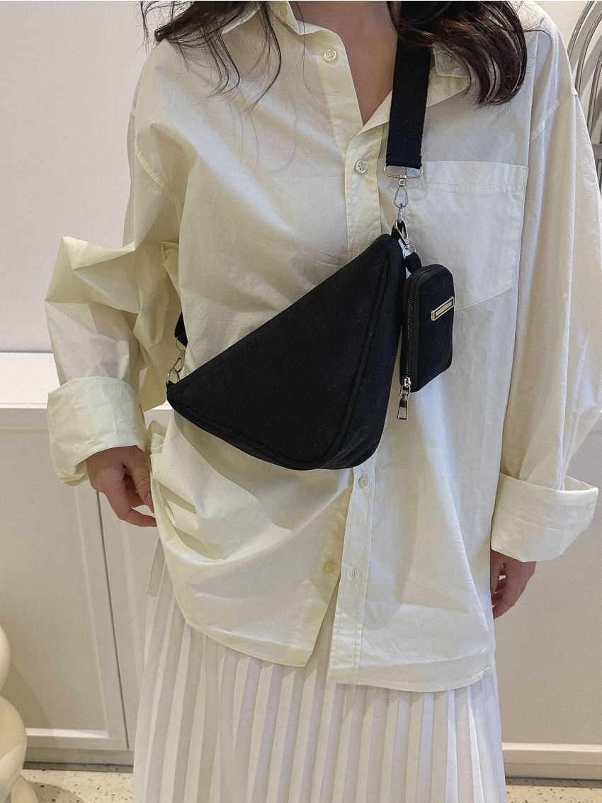 Solid Color Novelty Bag With Coin Purse