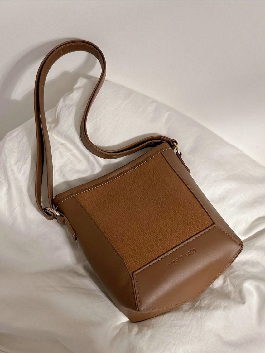 Colorblock Bucket Bag Mini Vintage