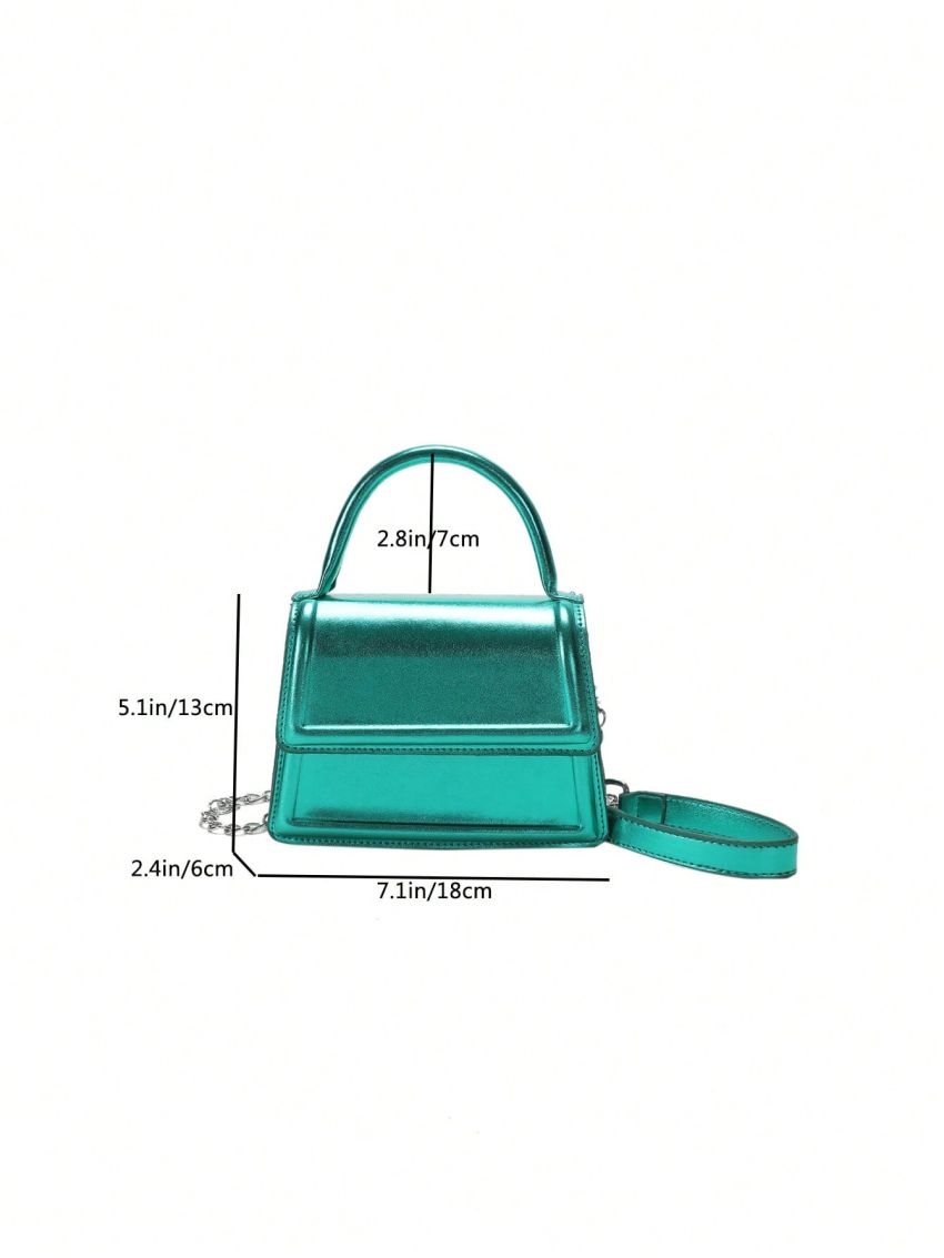 Mini Flap Square Bag Metallic Funky