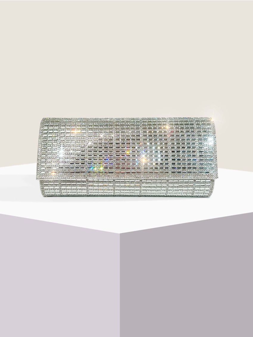 Small Envelope Bag Rhinestone Decor Glamorous For Party