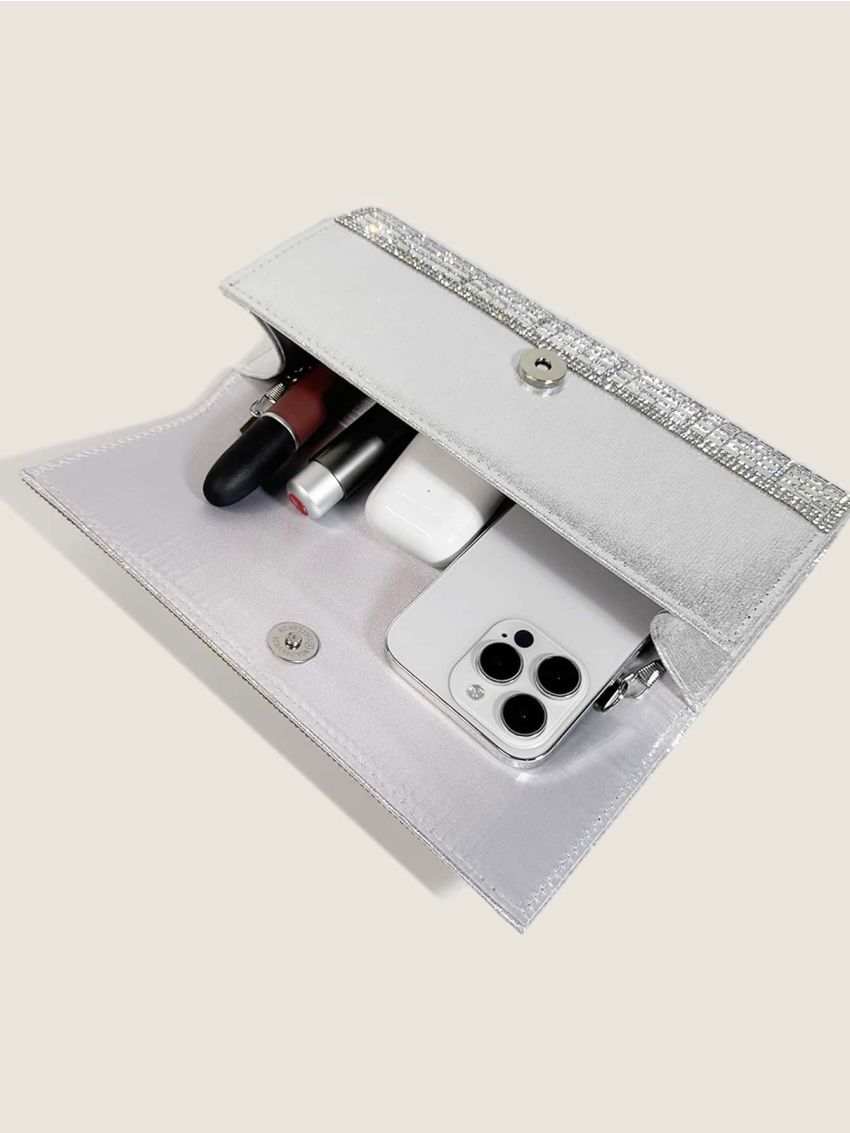 Small Envelope Bag Rhinestone Decor Glamorous For Party