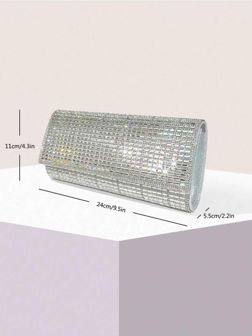 Small Envelope Bag Rhinestone Decor Glamorous For Party