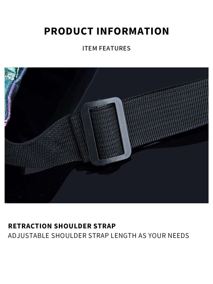 1pc Adjustable-strap Laser Running Waist Bag